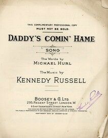 Daddy's Comin' Hame - Professional Copy - Song