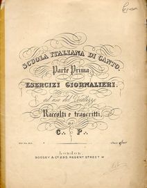 Esercizi Giornalieri - Parte Prima - Scuola Italiana Di Canto