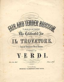Fair and Tender Blossom (Il Balen del Suo Sorriso) - Key of A - The Celebrated Air in Il Trovatore
