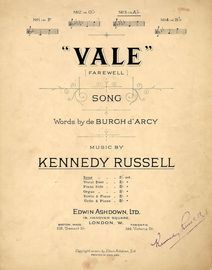 Vale (Farewell) - Song in the key of A flat major