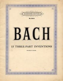 15 Three-Part Inventions - Augener Edition No. 8019
