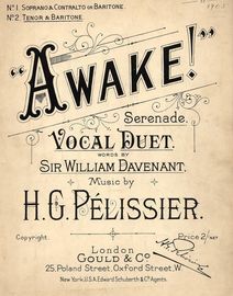 Awake -  Serenade - Vocal Duet for Tenor and Baritone