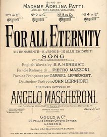 For All Eternity - Song with violin accompaniment - in the Key of D major