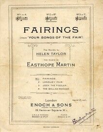 Fairings -  From "Four Songs of the Fair" - Key of B flat for medium voice