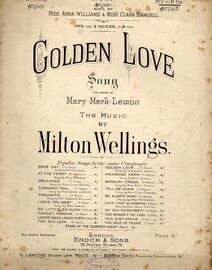 Golden Love - Song in B flat Major for High Voice