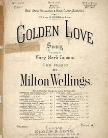 Golden Love - Song in the key of B flat Major for High Voice