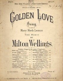 Golden Love - Song in the key of F Major for Low Voice