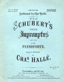 No. 3 of Schuberts pour Impromptus for the pianoforte in B flat. Op. 142