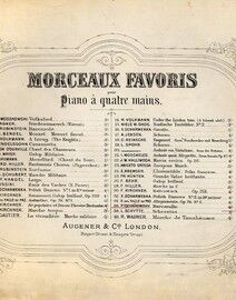 Barcarolle - Morceaux favoris pour Piano a quatre mains series No. 36