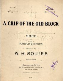 A Chip of the Old Block - Song in the key of C major