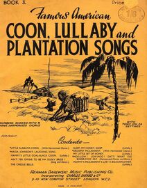 Coon, Lullaby and Plantation Songs - Book 3 - With Tonic Sol-Fa Settings