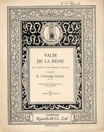 Valse de la Reine - Piano Solo Op. 22 - No, 3 of four characteristics
