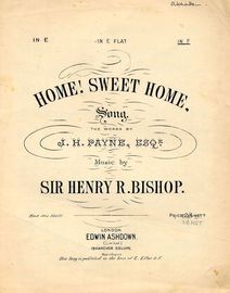 Home Sweet Home -Song -In the key of E flat major