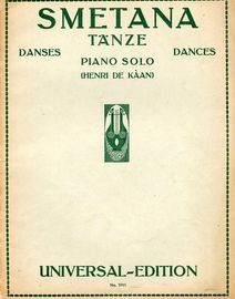 Dances - Piano Solo - Universal Edition No. 5955 - Op. 8, No. 1