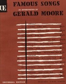 Famous Songs As Interpreted by Gerald Moore - 12308 - Die Beiden Grenadiere - The Two Grenadiers - Op. 49 No. 1 - Orig. M - Medium Voice