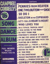 Campbell Connelly's 26th Song and Dance Album - Containing Words, Music, Tonic Sol-Fa, Ukulele and Piano Accordion Accompaniments