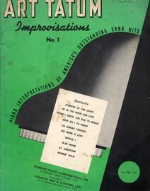 Art Tatum Improvisations No. 1 -  Piano Interpretations of America's outstanding Song Hits