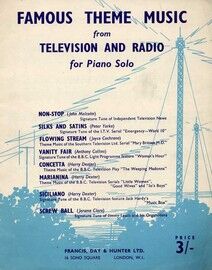 Famous Theme Music from Television and Radio for Piano Solo