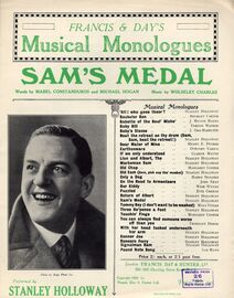 Sams Medal - Francis and Day's Musical Monologues Series - As Performed by Stanley Holloway