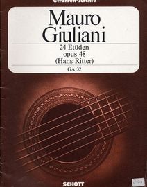 24 Etuden fur Gitarre - Op. 48 - Gitarren-Archiv Edition No. GA 32