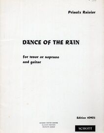 Dance of the Rain - For Tenor or Soprano and Guitar - Adapted by Uys Krige from the Afrikaans of Eugene Marais