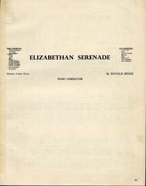 Elizabethan Serenade - For Small Orchestra, some parts missing