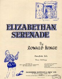 Elizabethan Serenade - Piano solo