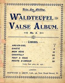 Waldteufel Valse Album -No.  3 - For Piano Solo