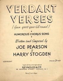 Verdant Verses (Green grass grew all around), Humourous Chorus Song