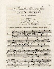 A Favourite Movement from Jobits Sonata with an introduction