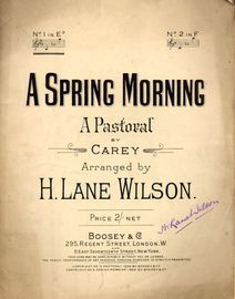 A Spring Morning -  A Pastoral - No.1 in Eb major for Medium Voice