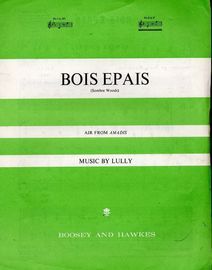 Bois Epais (Sombre Woods) - Air from "Amadis" - In the key of F major for High Voice
