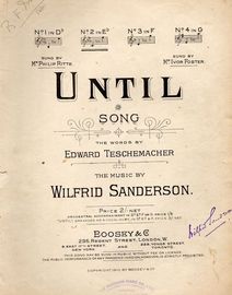 Until - Song - For Piano and Voice in the key of E flat major for Lower Voice