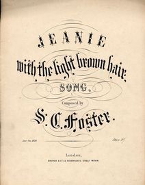 Jeanie with the Light Brown Hair  - Song- In the key of F major