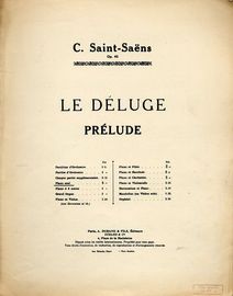 C Saint Saens - Le Deluge Prelude - Op. 45, piano solo