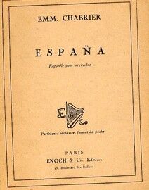 Espana - Miniature Orchestra Score
