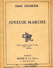 Joyeuse Marche - Miniature Orchestra Score