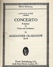 Concerto for Violin and Orchestra in A Minor - Miniature Orchestra Score