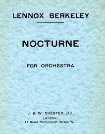 Nocturne for Orchestra - Miniature Orchestra Score