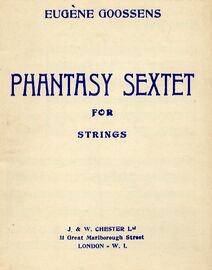 Phantasy Sextet for Strings - Miniature Orchestra Score