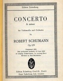 Concerto for Violoncello and Orchestra in A Minor - Miniature Orchestra Score