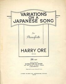Variations on a Japanese Song - For Pianoforte - Op. 25