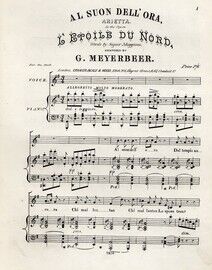 Al suon dell' ora, arietta, in the Opera L' Eroile du Nord