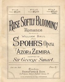 Rose Softly Blooming! - Romance - From Spohr's Opera Azor & Zemira - In the key of A major
