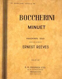 Boccherini - Minuet - Pianoforte Solo - Brown Cover Edition No. 130