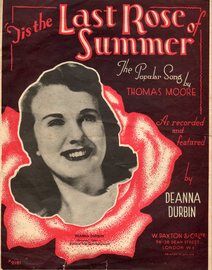 'Tis The Last Rose of Summer - Sung by Deanna Durbin in "Three Smart Girls Grow up"