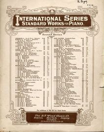 Warum ? (Why ?) - For the Pianoforte - Op. 12, No. 3 - From the International Series of Standard works for the Piano - Second Series