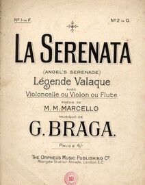 La Serenata (The Serenade) - Legende Valaque - avec Violoncelle ou Violon ou Flute  - In the key of F major