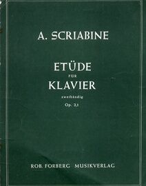 A. Scriabine - Etude fur Klavier (Zweihandig) - Op. 2, No. 1