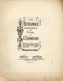 Automne - Op. 35 - For Violin and Piano